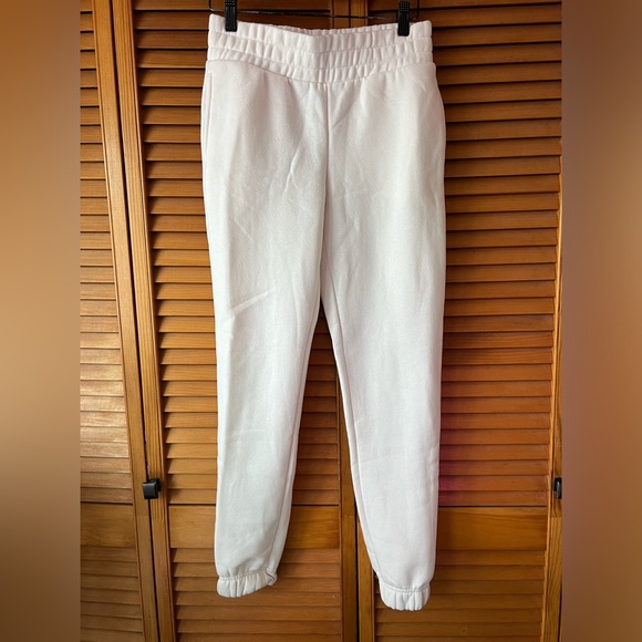 (Size XS) Ivory Sweatpants - Picture 1 of 3
